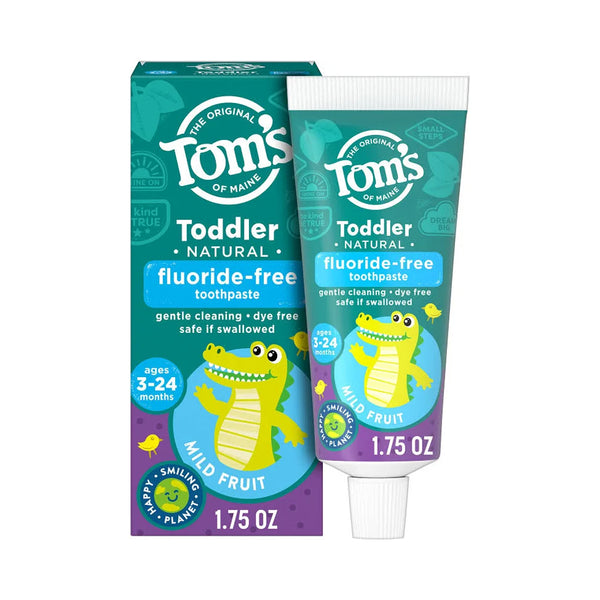 Tom's Fluoride Free Toddler Training Natural Mild Fruit Flavour Toothpaste - 49.6g