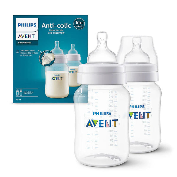 Philips Avent Anti Colic Baby Feeding Bottles (Pack of 2) - 260 ml