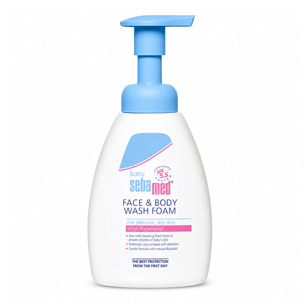 Sebamed Face & Body Foam Wash pH 5.5 Soap Free - 400ml