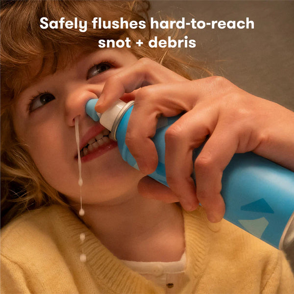 Frida Baby Saline Rinse for Toddler, Kids, Ages 2+, Saline Rinse for Sinus, Instant Congestion Relief & Allergy Relief, Safe for Daily Use