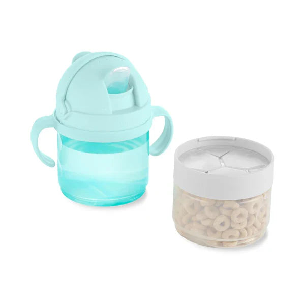 2-in-1 Sip 'n Snack Teal Set - Dezine Kids