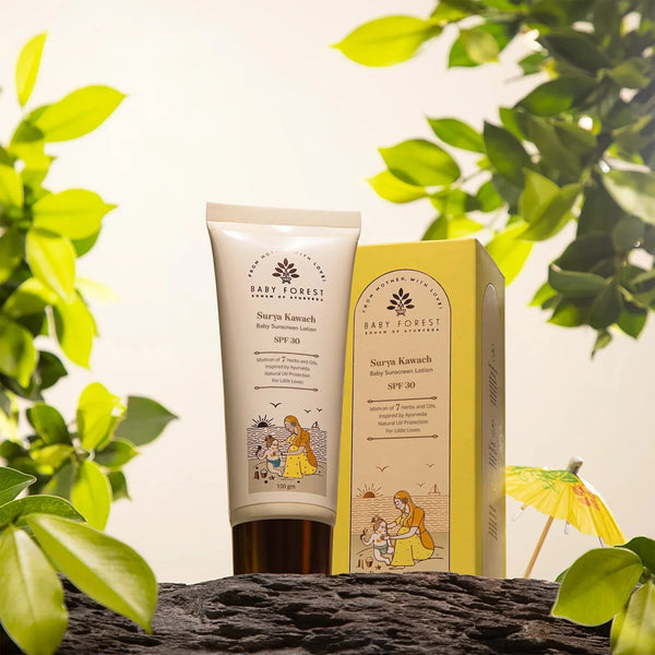 Surya Kawach Spf30 Baby Sunscreen Lotion - dezinekids.com