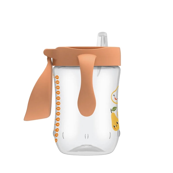 Dr.Browns 9 oz/270 mL Soft-Spout Toddler Cup w/ Handles, Pears (9m+), 1-Pack - Dezine Kids