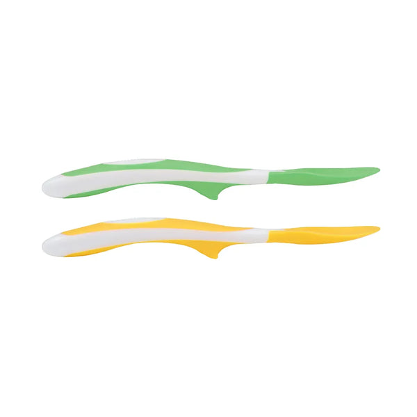 Dr.Browns Soft-Tip Spoon, 2-Pack (Yellow, Green) - Dezine Kids