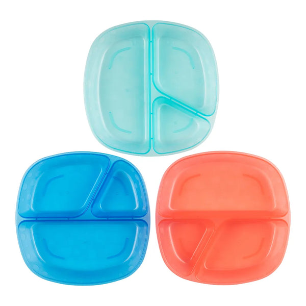 Dr.Browns Divided Plates 3-pack - Dezine Kids