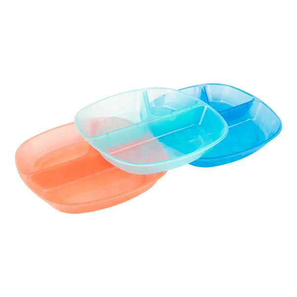 Dr.Browns Divided Plates 3-pack - Dezine Kids
