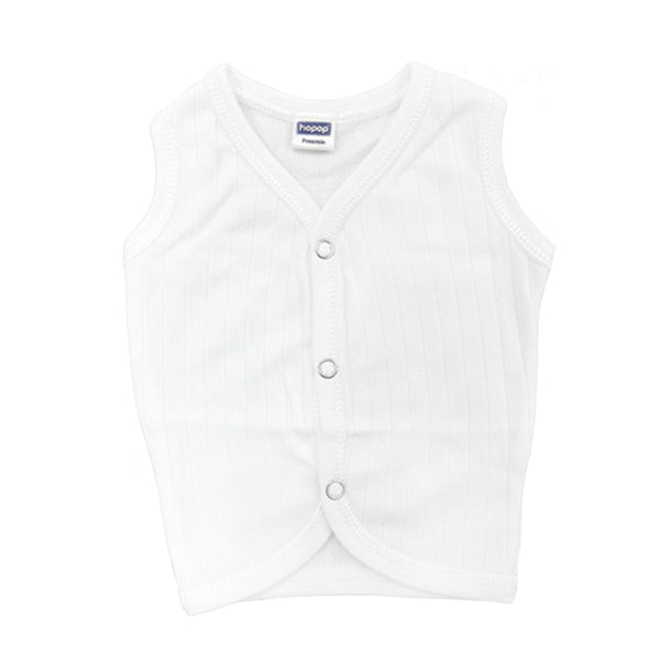 Hopop Baby 100% Cotton Soft & Warm Front Open Thermal Sleeveless Vest