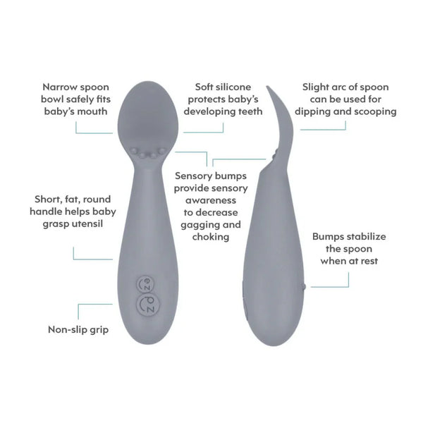 Tiny Spoon for Babies/Infants - Grey - Dezine Kids