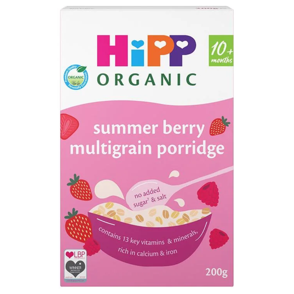 Organic Summer Berry Multigrain Porridge Baby Cereal 10+ Months 200g