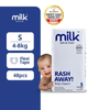 Milk Baby Diaper Flexi Tape, Size S - 48 Pcs, 4 To 8 KG - Dezine Kids
