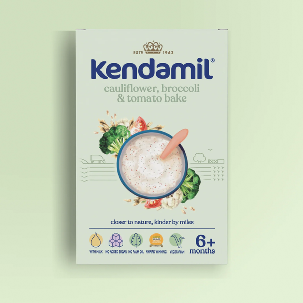 Kendamil Cauliflower Broccoli & Tomato Bake baby cereal