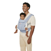 Ergobaby Omni Deluxe Baby Carrier - Lightweight Newborn to Toddler Carrier with Breathable Soft Mesh, Enhanced Lumbar Support, Adjustable Waistbelt & Cross Straps, Privacy Hood, 4 Carry Positions, 6 Storage Pockets, 3-20Kgs, Birth - 4 Years, Serene Blue - Dezine Kids