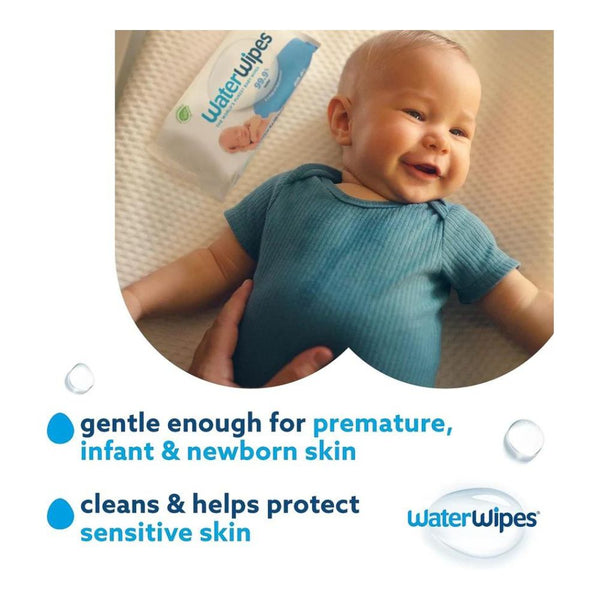 WaterWipes Biodegradable Unscented Wipes, Value Box, 6 Packs of 60