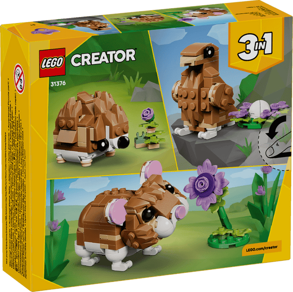 Lego Creator 3 in 1 Cute Hamster with a Flower - Dezine Kids