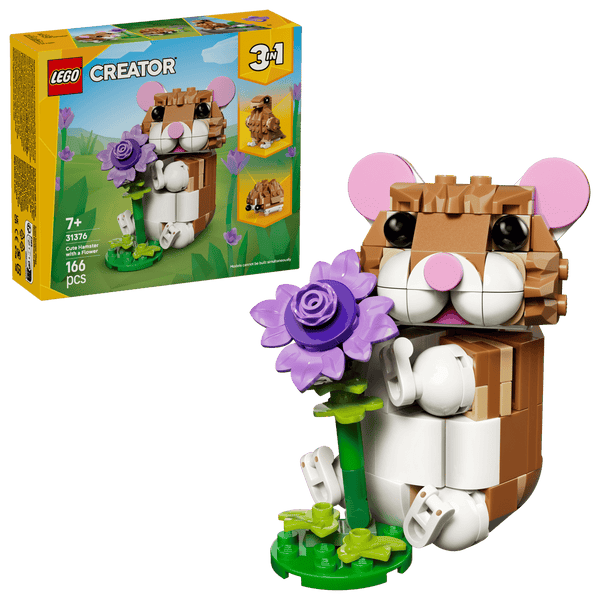 Lego Creator 3 in 1 Cute Hamster with a Flower - Dezine Kids