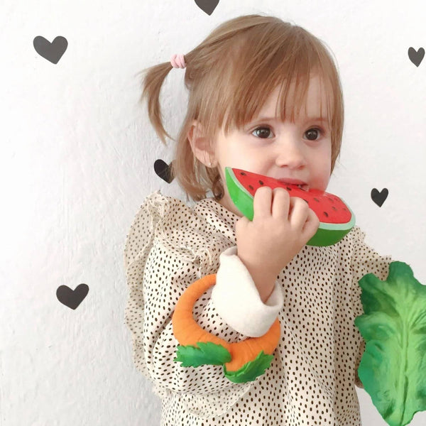 Cathy The Carrot Natural Rubber Teether - dezinekids.com