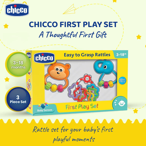 Chicco First Play Rattle Gift Set 3 Pcs