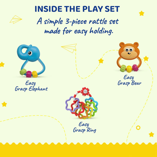 Chicco First Play Rattle Gift Set 3 Pcs