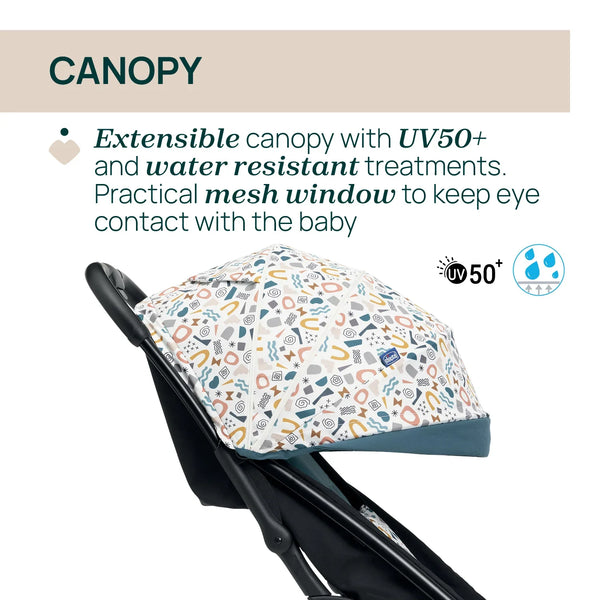 Chicco Glee Joyful Stroller - Teal - Dezine Kids