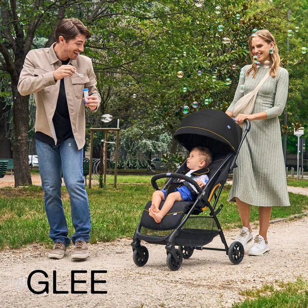 Chicco Glee Compact & Travel Stroller - Uneven Black - Dezine Kids