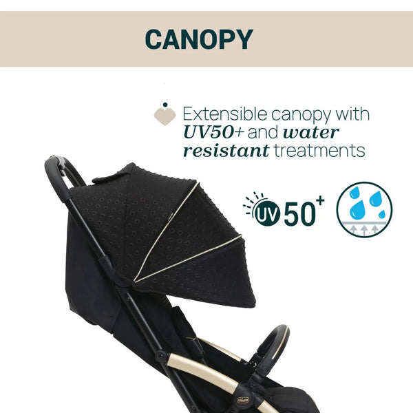 Chicco Goody XPlus Stroller - Black Re Lux - Dezine Kids