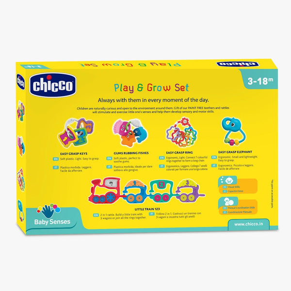Chicco Play & Grow Rattle Gift Set 5 Pcs - Dezine Kids