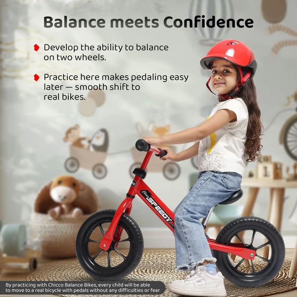 Chicco Speedy Balance Bike - Red - Dezine Kids