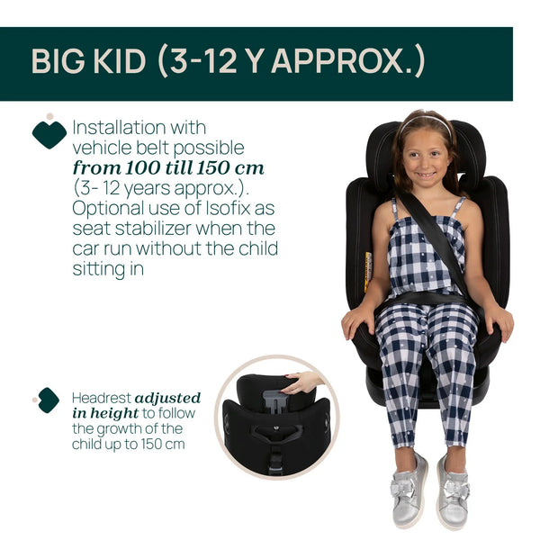 Chicco Unico Evo I Size Baby Car Seat - Black - Dezine Kids