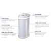 Ubbi Diaper Pail - Cloudy Blue - Dezine Kids