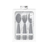 Happy Utensils for Toddlers(Spoon, Fork & Knife) - Grey - Dezine Kids