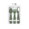 Happy Utensils for Toddlers(Spoon, Fork & Knife) - Olive - Dezine Kids