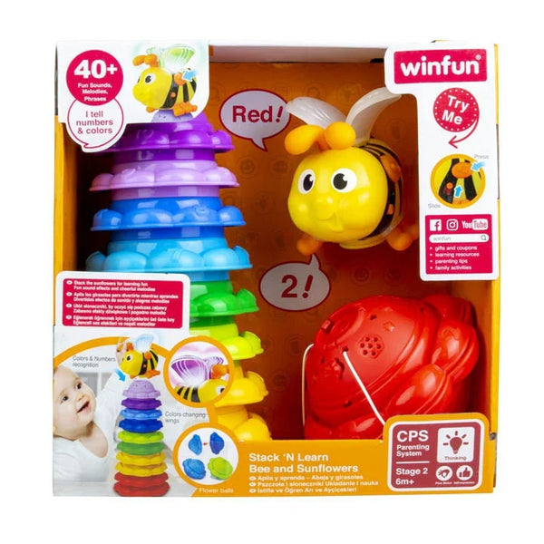 Winfun Stack 'N Learn Bee and SunflowersColorChanging Magnetic Toy - Dezine Kids