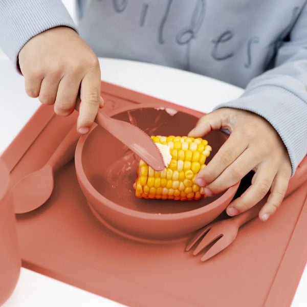 Happy Utensils for Toddlers(Spoon, Fork & Knife) - Sienna