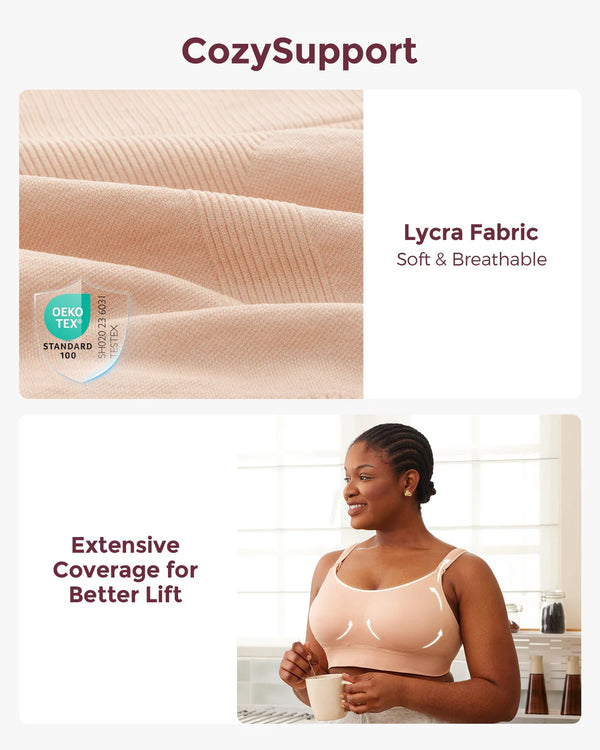 Momcozy Maternity Accessory 4 in 1 Hands Free Pumping Bra - Skin