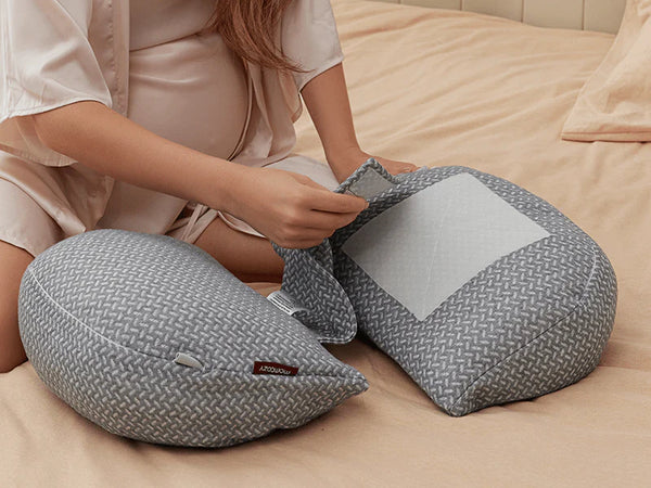 Momcozy Maternity Accessory Portable Maternity Pillow - Grey