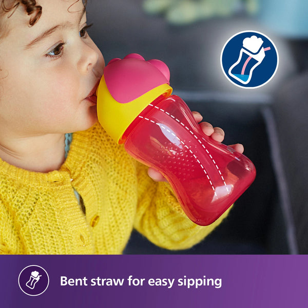 Philips Avent Bendy Straw Cup 300 ml - Pink