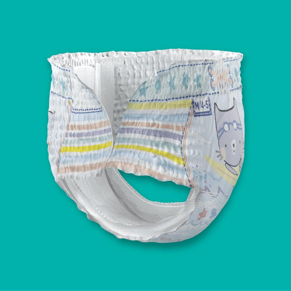 Pampers Splashers Baby Shark Edition Size 3, 12, 6kg to 11kg, 96 Count, Disposable Swim Nappy Pants, for Secure Protection in The Water - Dezine Kids