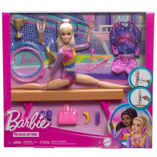 Barbie Gymnastics Playset With Blonde Fashion Doll & Balance Beam - Dezine Kids