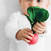 Ramona The Radish Natural Rubber Teether - dezinekids.com