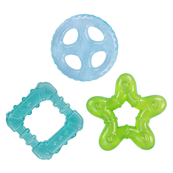 Hopop Multi-Textured, Water-Filled Cooling Teether – Pack of 3 - Dezine Kids