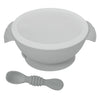 Mess-free baby feeding set with suction base