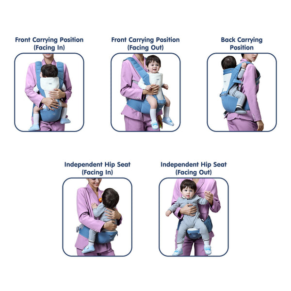 Hopop 5 in 1 Elegant Hip Seat Baby Carrier - Dezine Kids