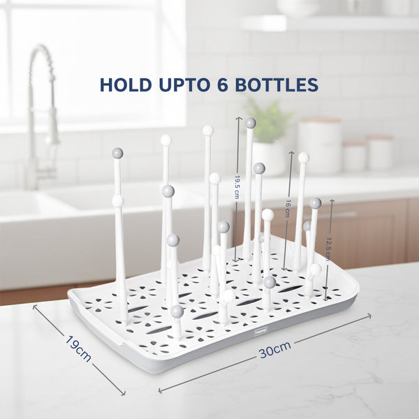 Hopop Portable Baby Bottle Drying Rack, Compact & Travel Friendly - Dezine Kids