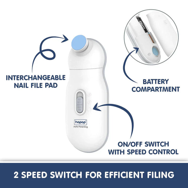 Electric Baby Nail Trimmer with Storage Case – Safe & Silent Grooming