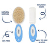 Hopop Natural Soft Bristle Hair Brush & Rounded Teeth Comb Set - Dezine Kids