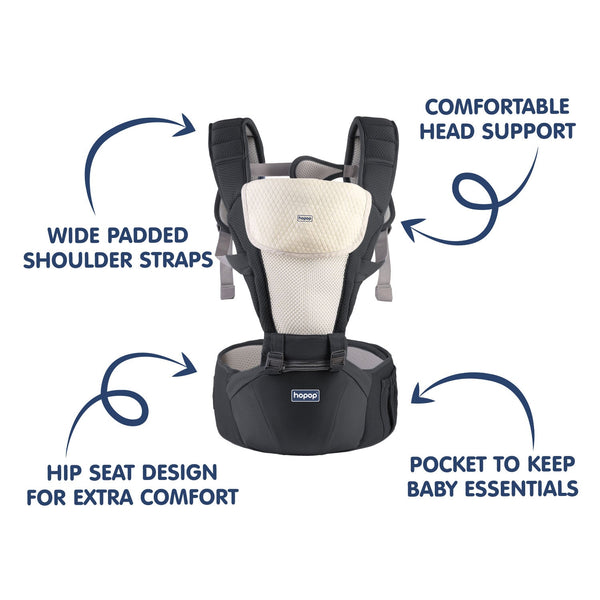 5 in 1 Elegant Hip Seat Baby Carrier - hopop.in