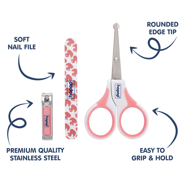 Hopop Safety Nail Care Set for Babies – Gentle & Easy Grooming Kit - Dezine Kids