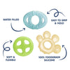 Hopop Multi-Textured, Water-Filled Cooling Teether – Pack of 3 - Dezine Kids