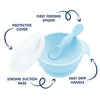 Hopop Silicone Bowl & Spoon with Suction Base & Snap on Lid - Dezine Kids