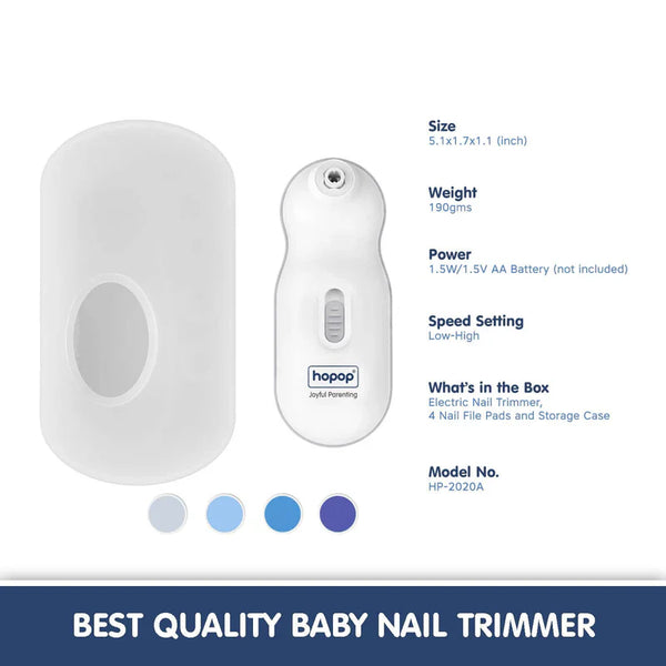 Electric Baby Nail Trimmer with Storage Case – Safe & Silent Grooming